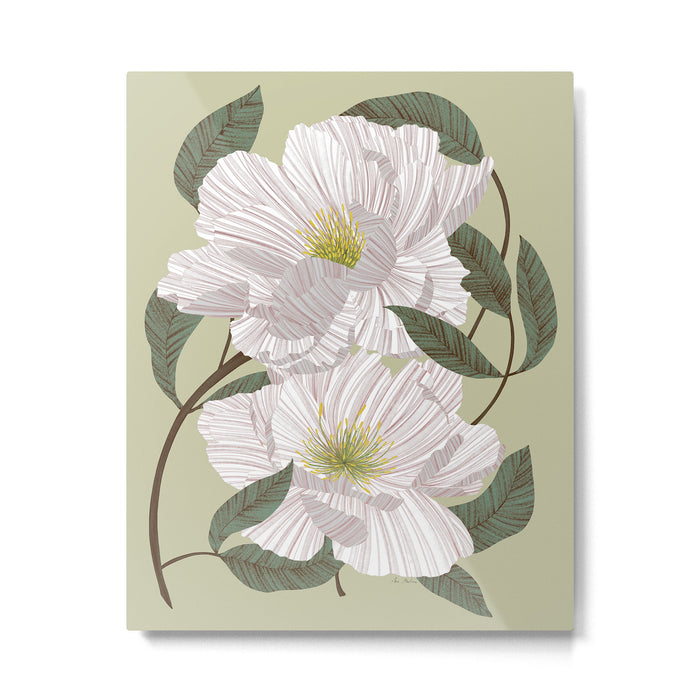 Peonies flowers II Metal Print Gallery Image 1