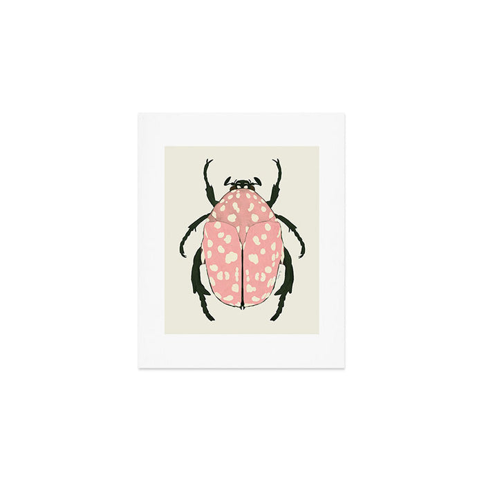  pink beetle insect Art Print Gallery Image 1