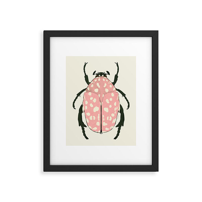  pink beetle insect Framed Art Print Gallery Image 4