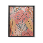 Pink tropical leaves Framed Canvas Print Gallery Image 8