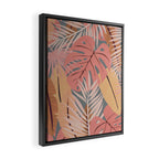 Pink tropical leaves Framed Canvas Print Gallery Image 2
