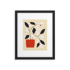 Plants and terrazzo Framed Art Print Gallery Image 4