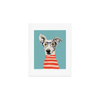 Portrait of a greyhound dog II Art Print Gallery Image 1