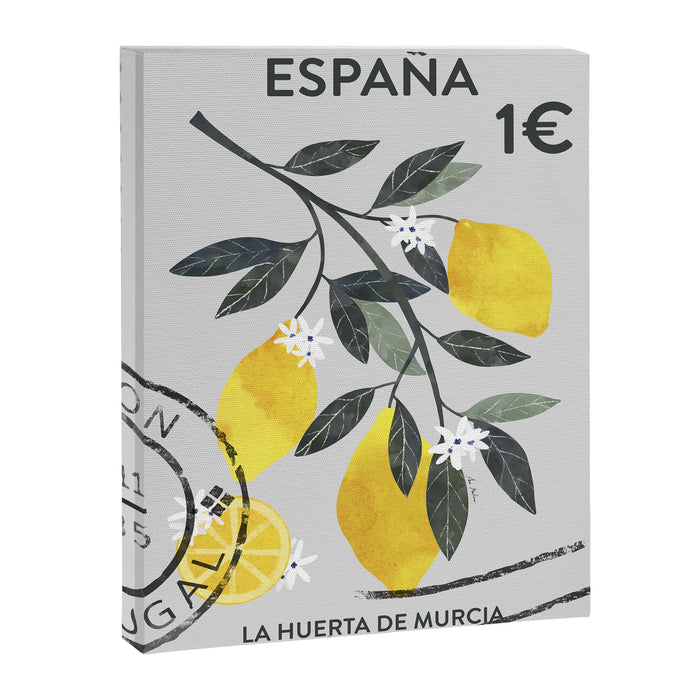 POSTAL STAMP SPAIN Canvas Print Gallery Image 1