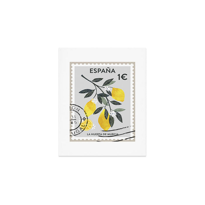 POSTAL STAMP SPAIN Art Print Gallery Image 1