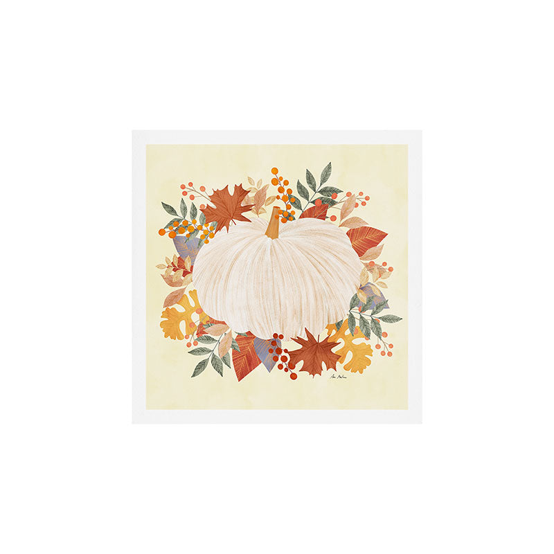 Pumpkin and garland Art Print Gallery Image 1