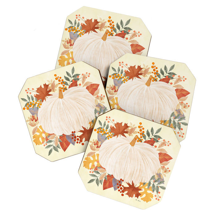 Pumpkin and garland Coaster Gallery Image 1