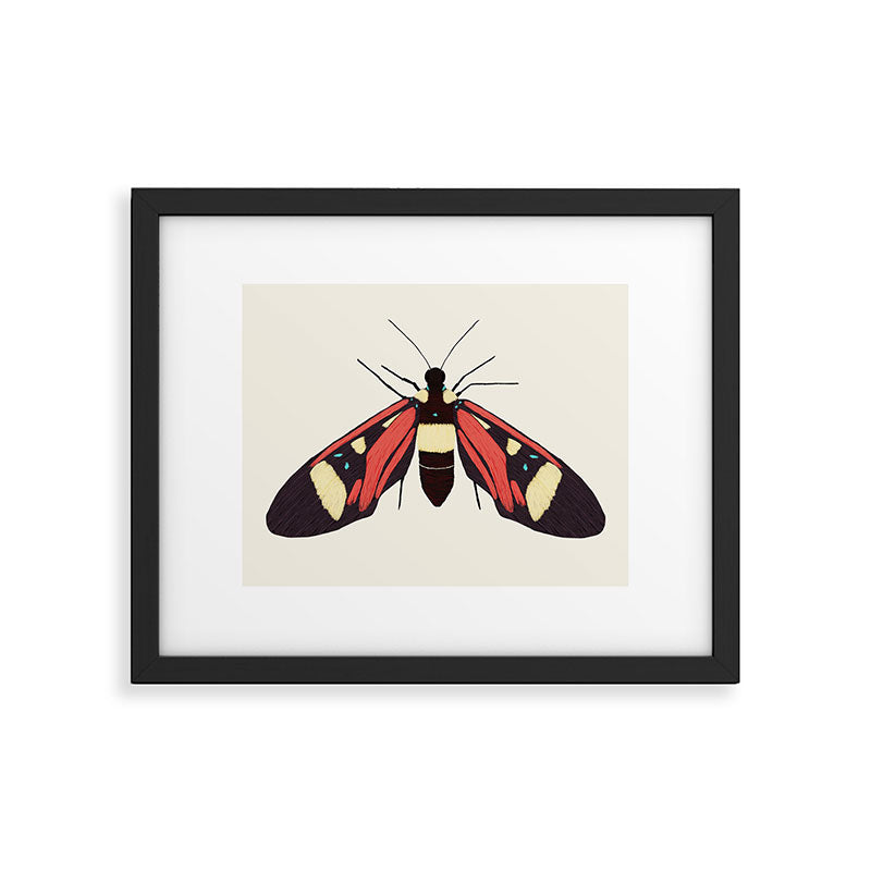  red butterfly Framed Art Print Gallery Image 4