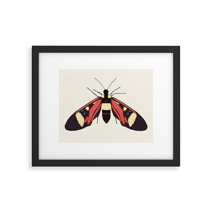 red butterfly Framed Art Print Gallery Image 1