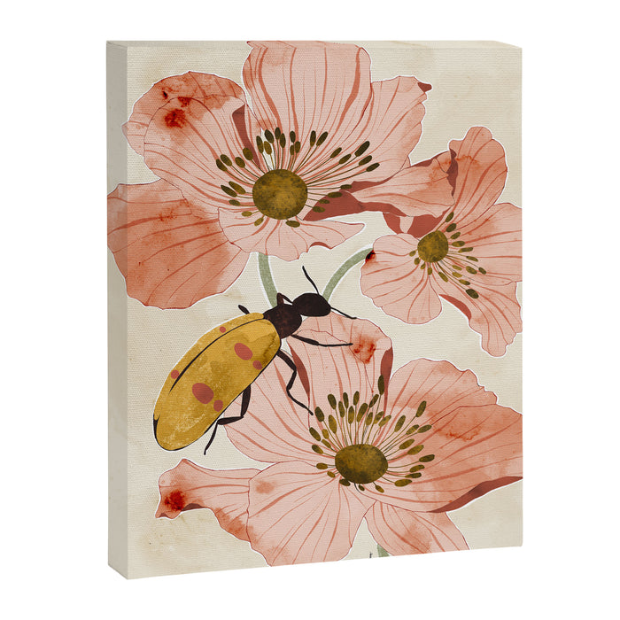 Roses and insects Canvas Print Gallery Image 1