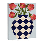 Roses and vase with diamonds Canvas Print Gallery Image 6