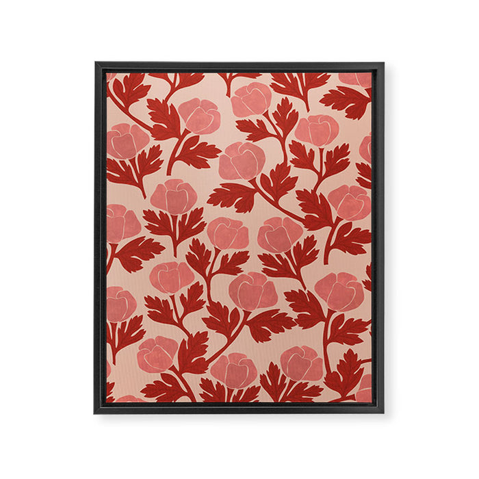 Roses pattern Framed Canvas Print Gallery Image 1
