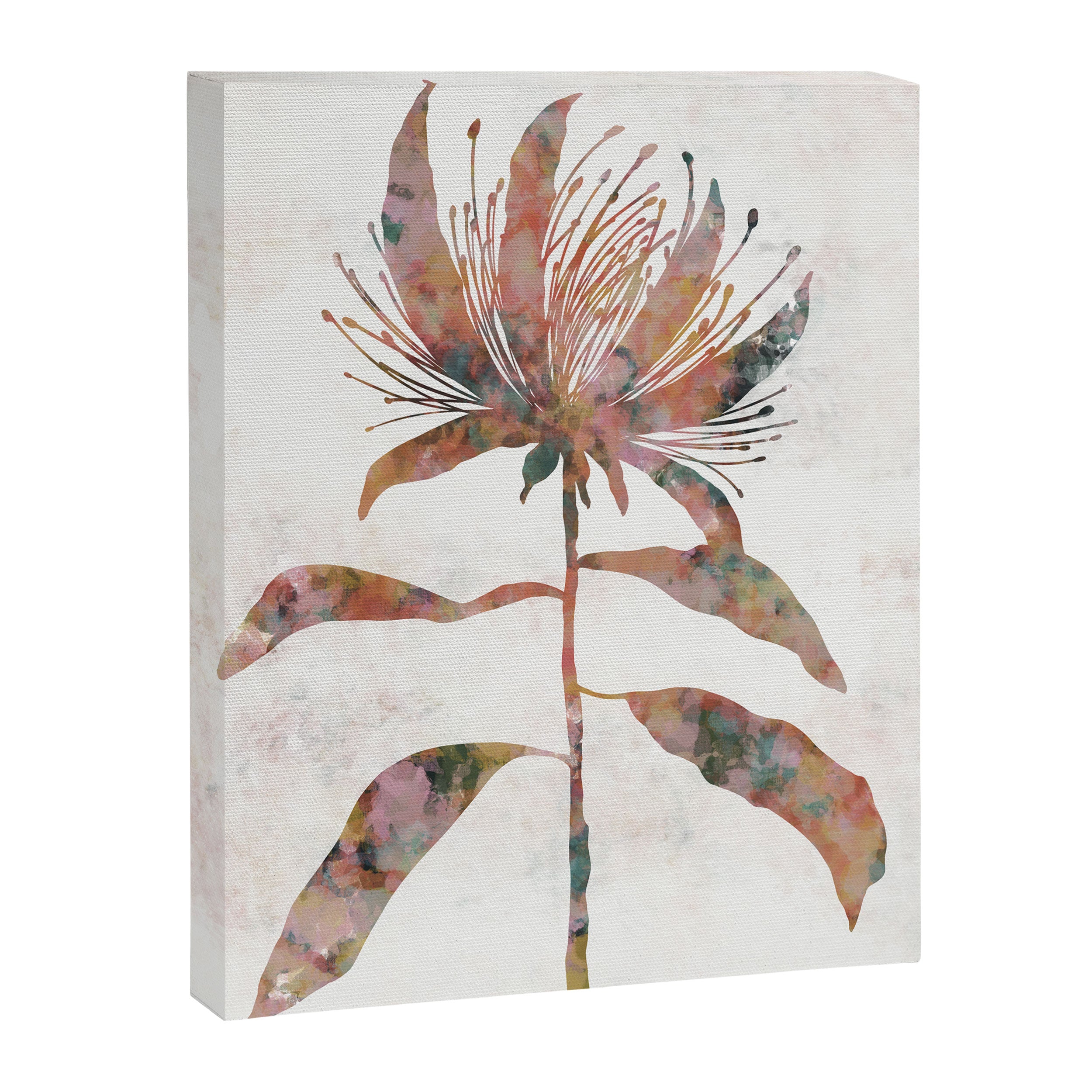 Silhouette plant acrylic Canvas Print Gallery Image 6
