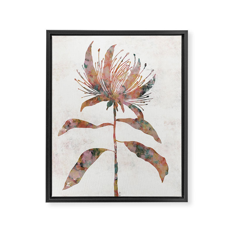 Silhouette plant acrylic Framed Canvas Print Gallery Image 6