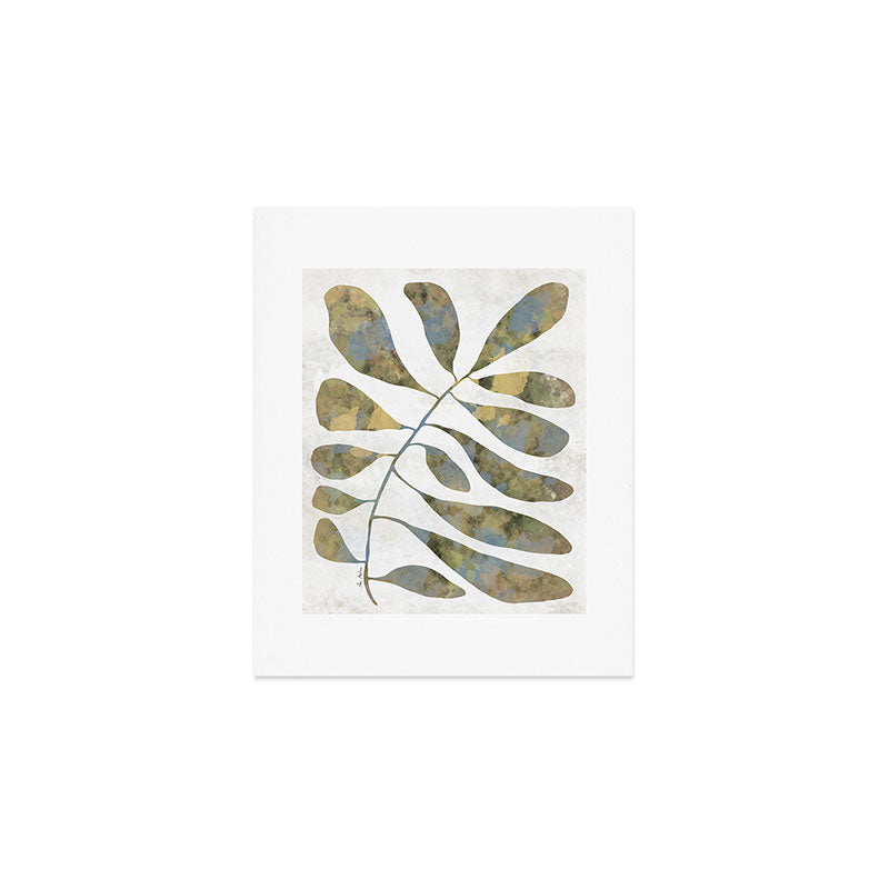 Silhouette plant acrylic Art Print Gallery Image 1