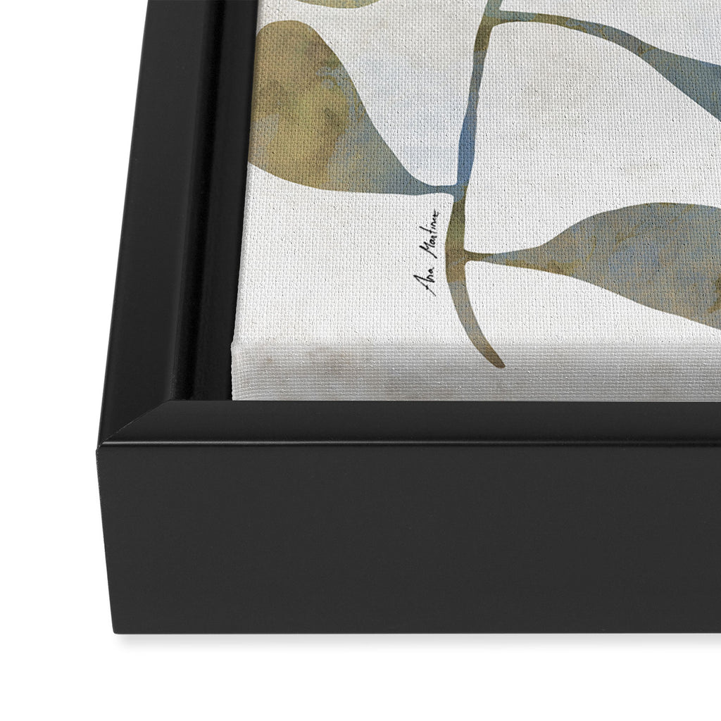 Silhouette plant acrylic Framed Canvas Print Gallery Image 3