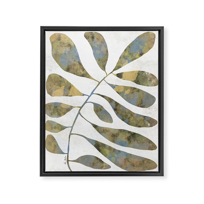 Silhouette plant acrylic Framed Canvas Print Gallery Image 1