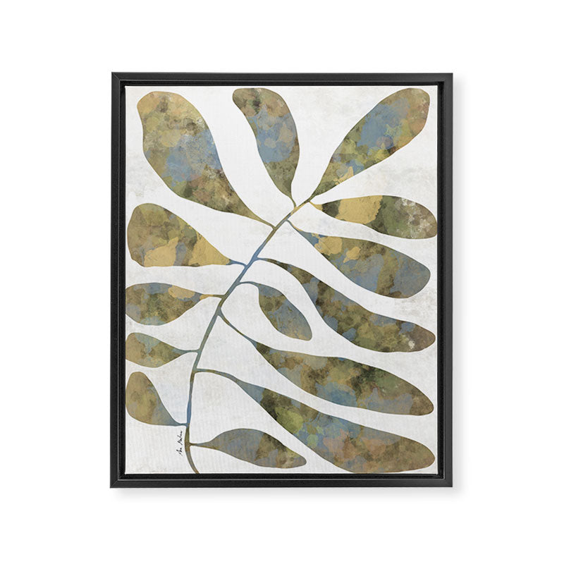 Silhouette plant acrylic Framed Canvas Print Gallery Image 6