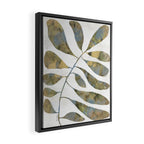 Silhouette plant acrylic Framed Canvas Print Gallery Image 2