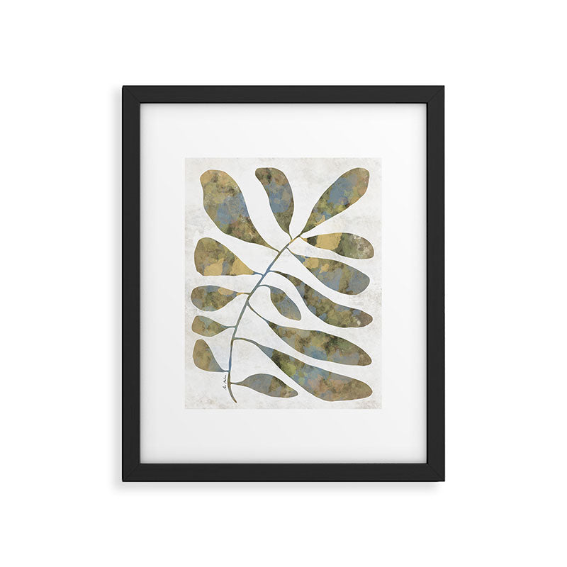 Silhouette plant acrylic Framed Art Print Gallery Image 5