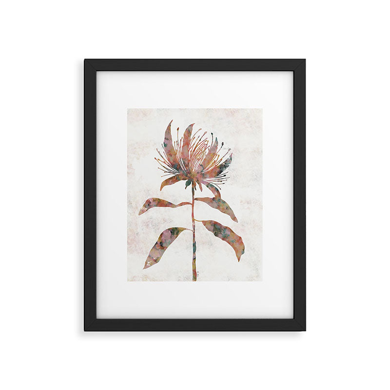 Silhouette plant acrylic Framed Art Print Gallery Image 5