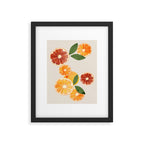 sliced oranges spring watercolor Framed Art Print Gallery Image 5