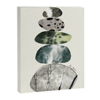 Stacked Pebbles On The Beach Canvas Print Gallery Image 6