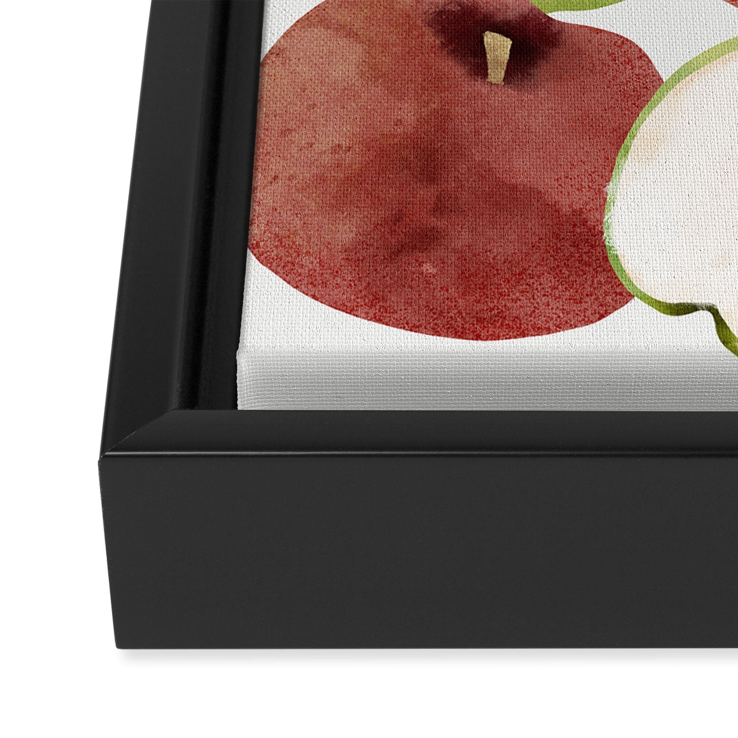Still life of french apples Framed Canvas Print Gallery Image 3