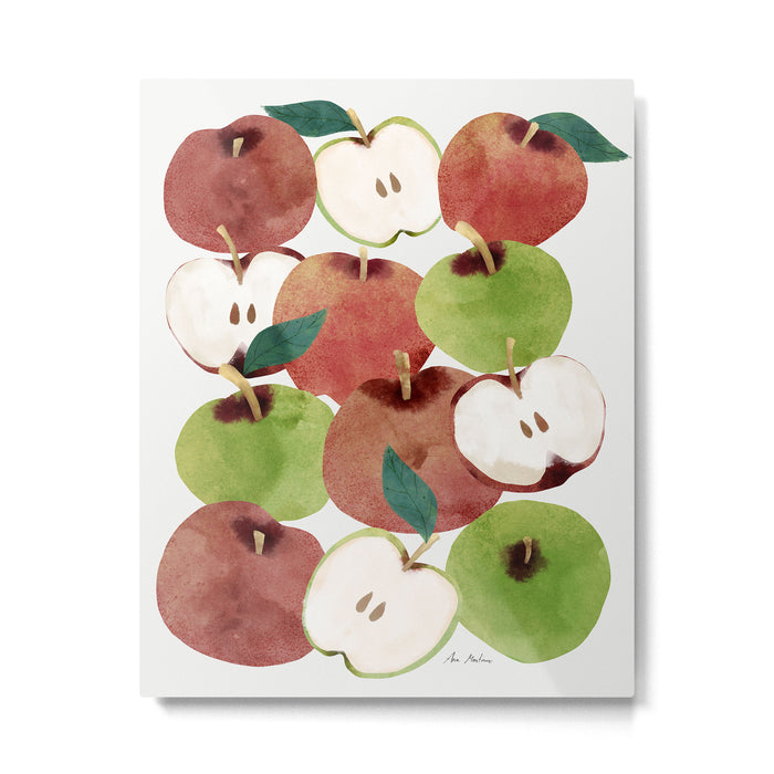 Still life of french apples Metal Print Gallery Image 1