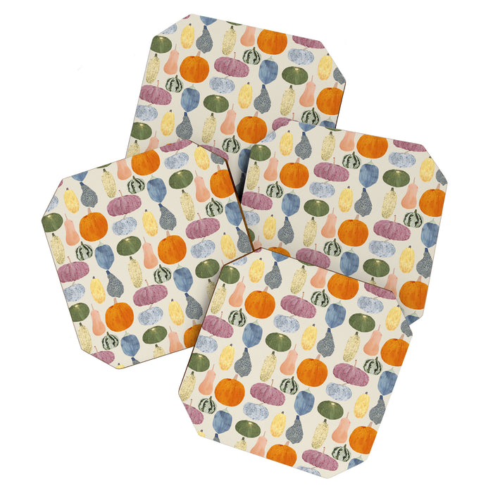 Still life of pumpkins Coaster Gallery Image 1