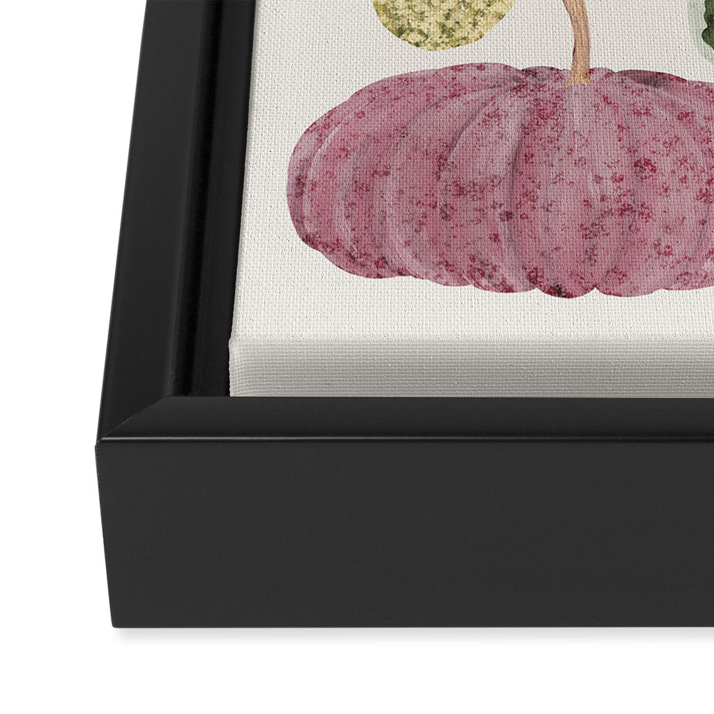 Still life of pumpkins Framed Canvas Print Gallery Image 3