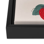 Strawberries and leaves Framed Canvas Print Gallery Image 3