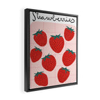 Strawberries and market I Framed Canvas Print Gallery Image 2