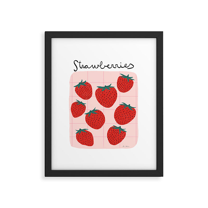 Strawberries and market I Framed Art Print Gallery Image 5