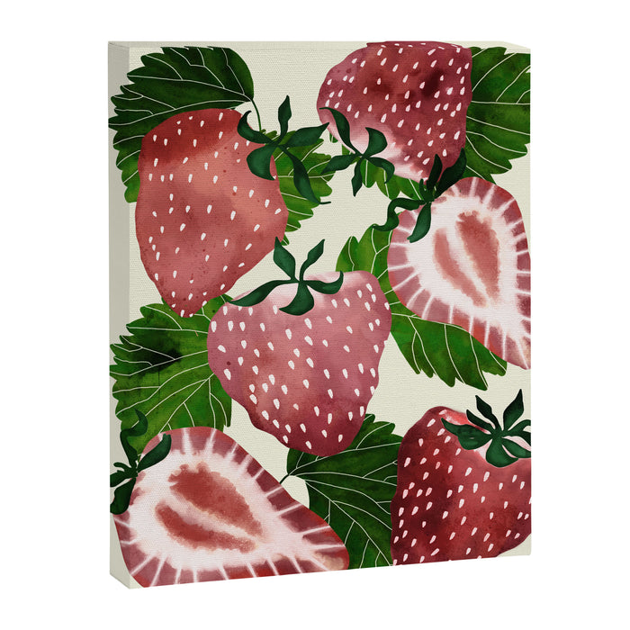 strawberry watercolor Canvas Print Gallery Image 1