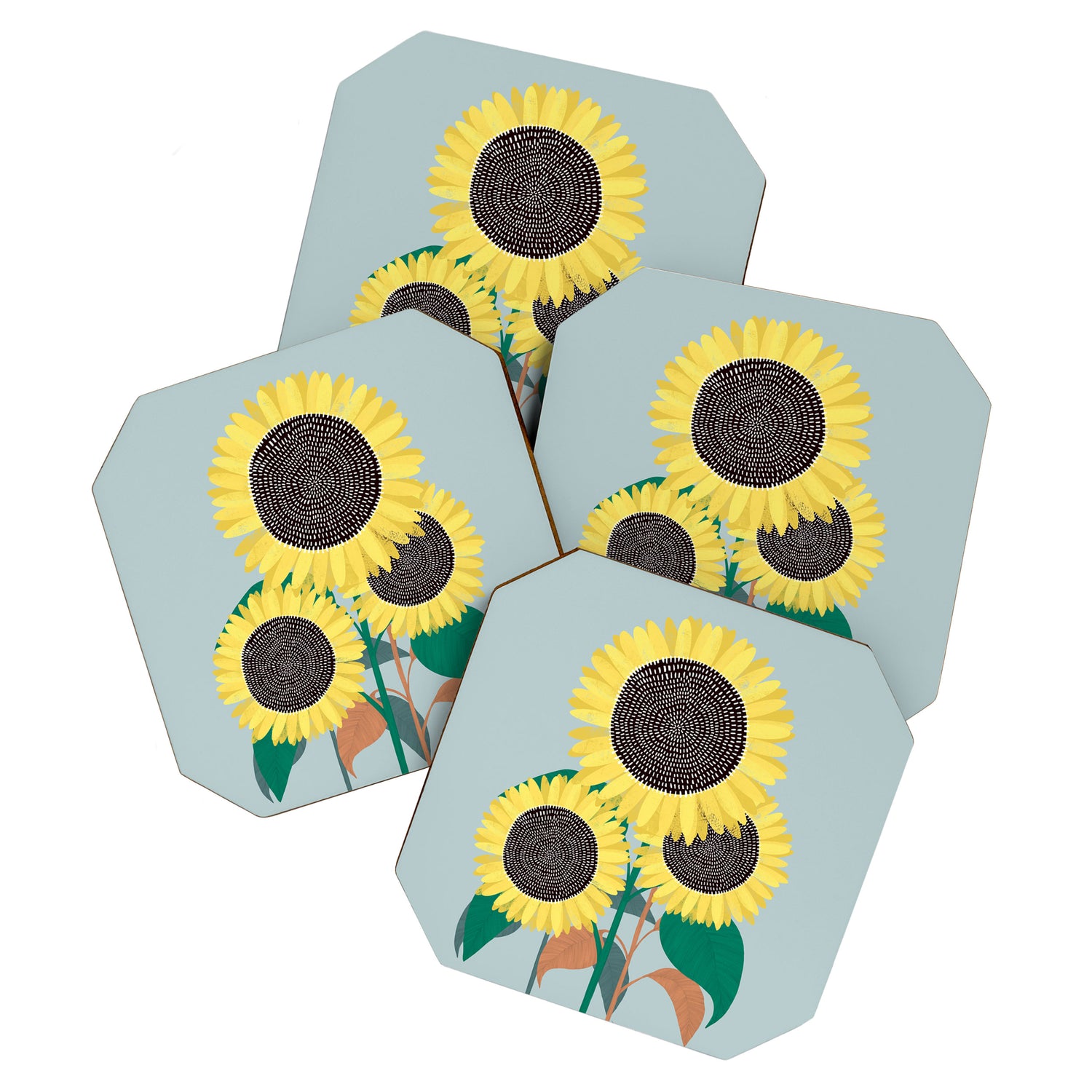 Sunflower and summer Coaster Gallery Image 1