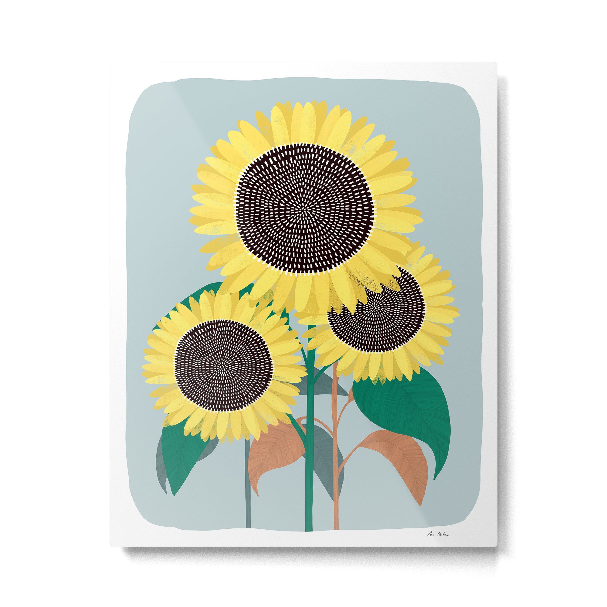 Sunflower and summer Metal Print Gallery Image 4