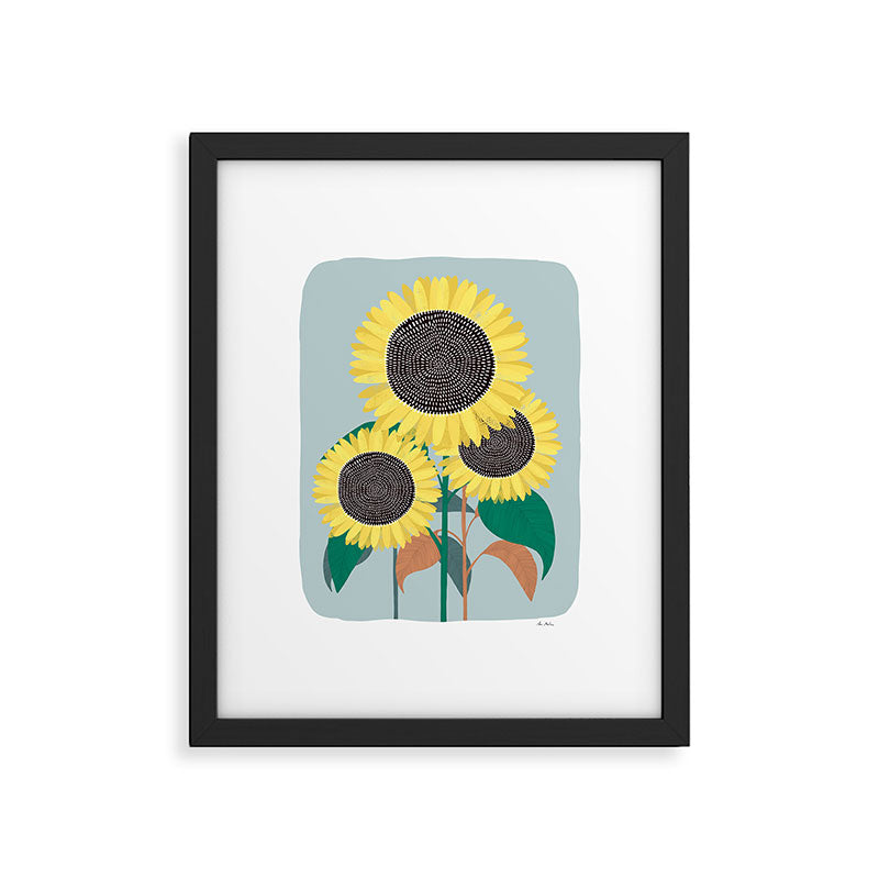Sunflower and summer Framed Art Print Gallery Image 5