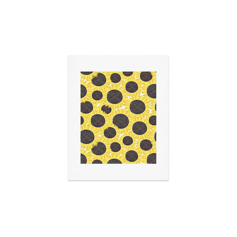 Sunflowers pattern Art Print Gallery Image 1