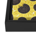 Sunflowers pattern Framed Canvas Print Gallery Image 3