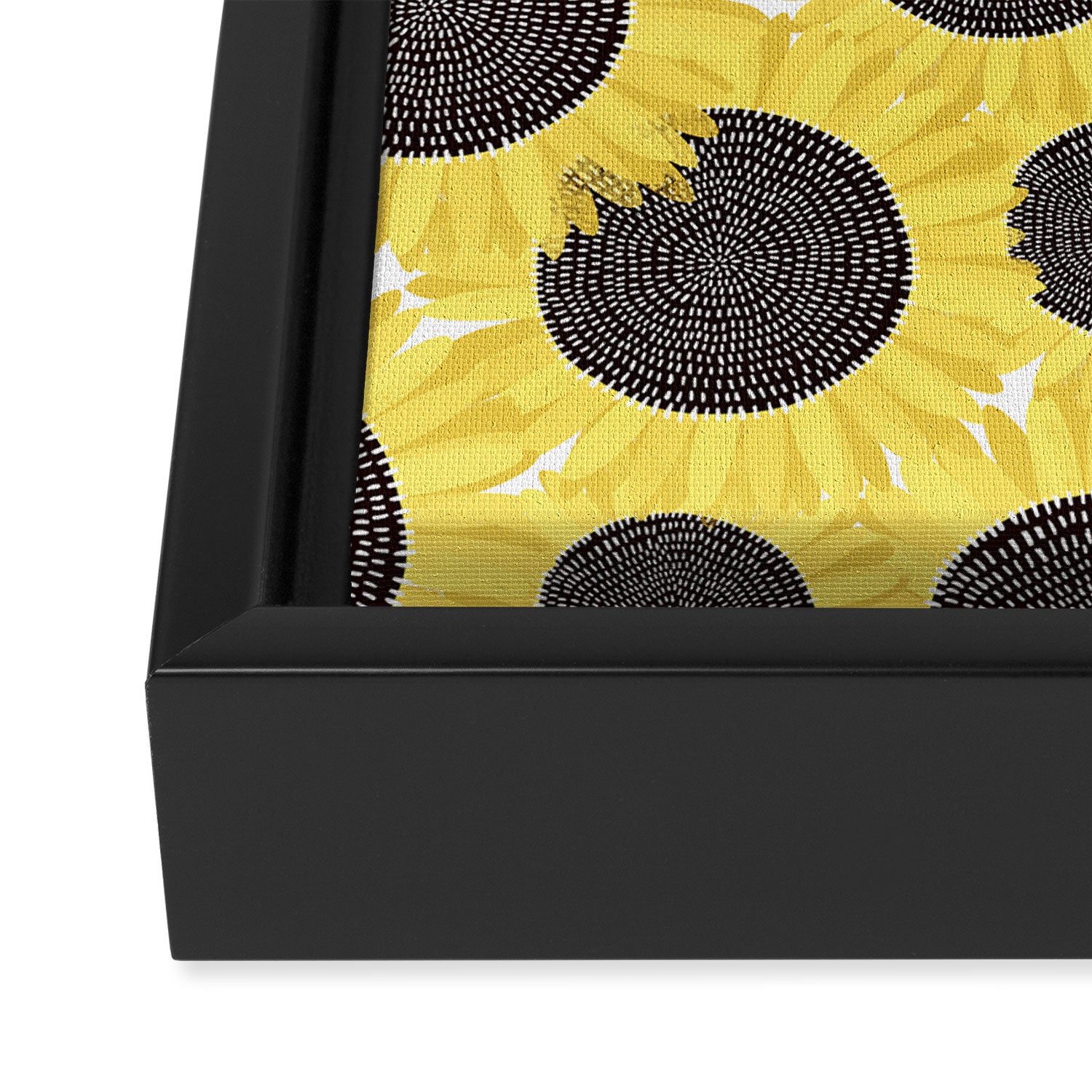 Sunflowers pattern Framed Canvas Print Gallery Image 3