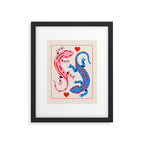 The lovers - salamanders Framed Art Print Gallery Image 5