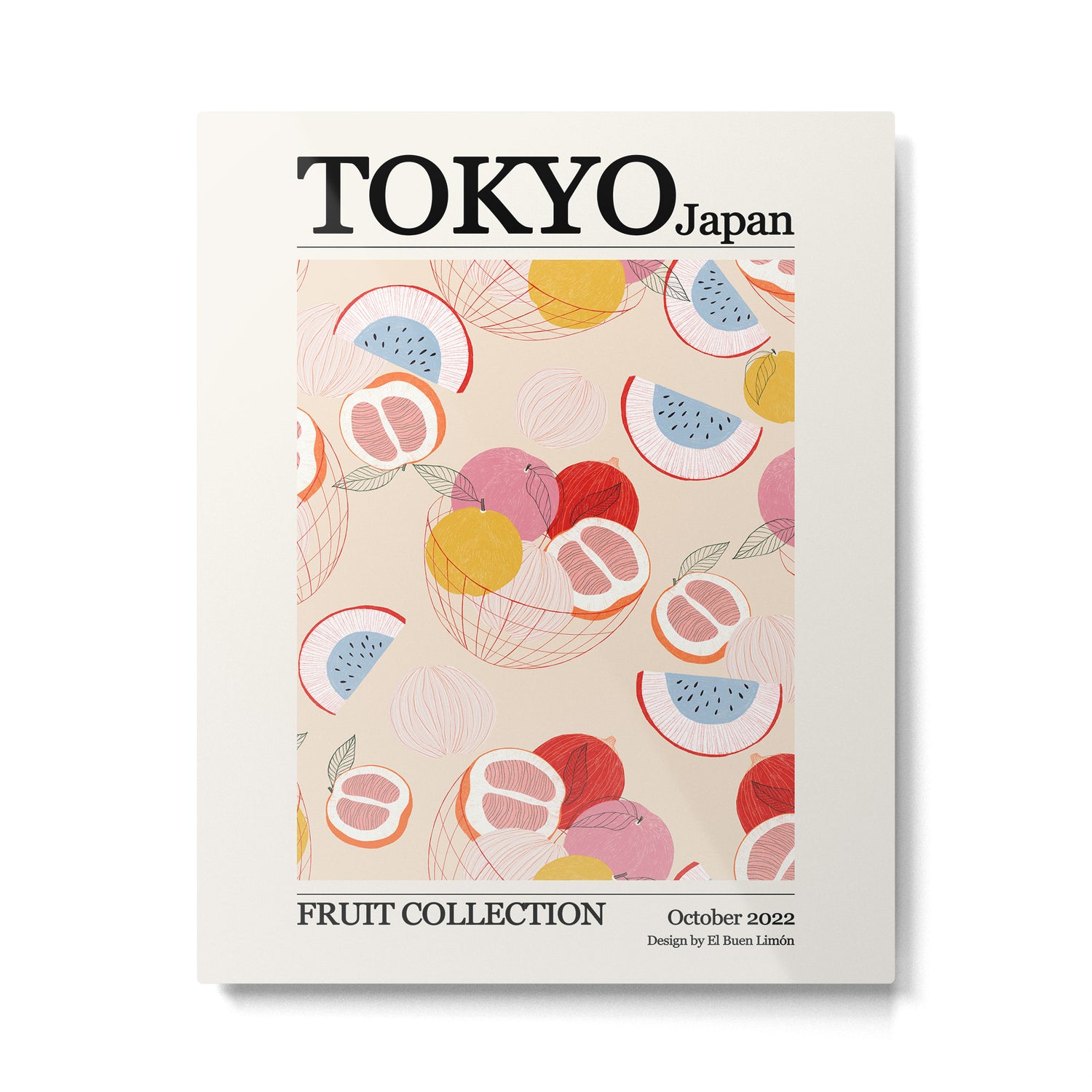 Tokyo japan fruit collection I Metal Print Gallery Image 4