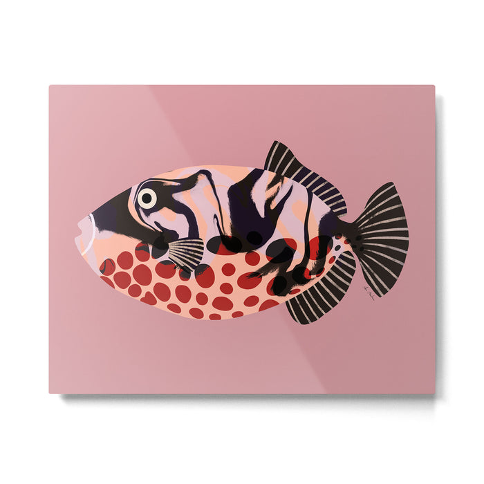 Tropical Fish with Red Polka Dots Metal Print Gallery Image 1