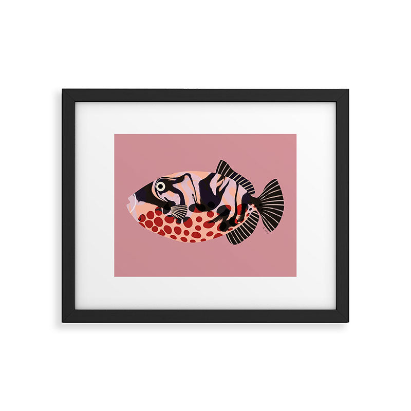 Tropical Fish with Red Polka Dots Framed Art Print Gallery Image 5
