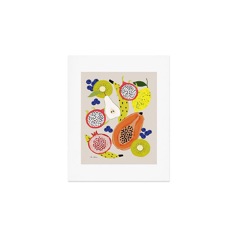 Tropical fruits Art Print Gallery Image 1