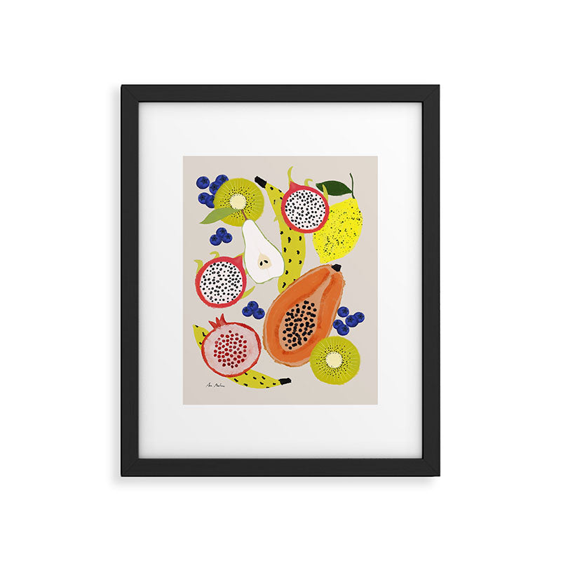 Tropical fruits Framed Art Print Gallery Image 5