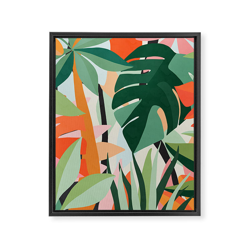 Tropical leaves in the jungle Framed Canvas Print Gallery Image 8
