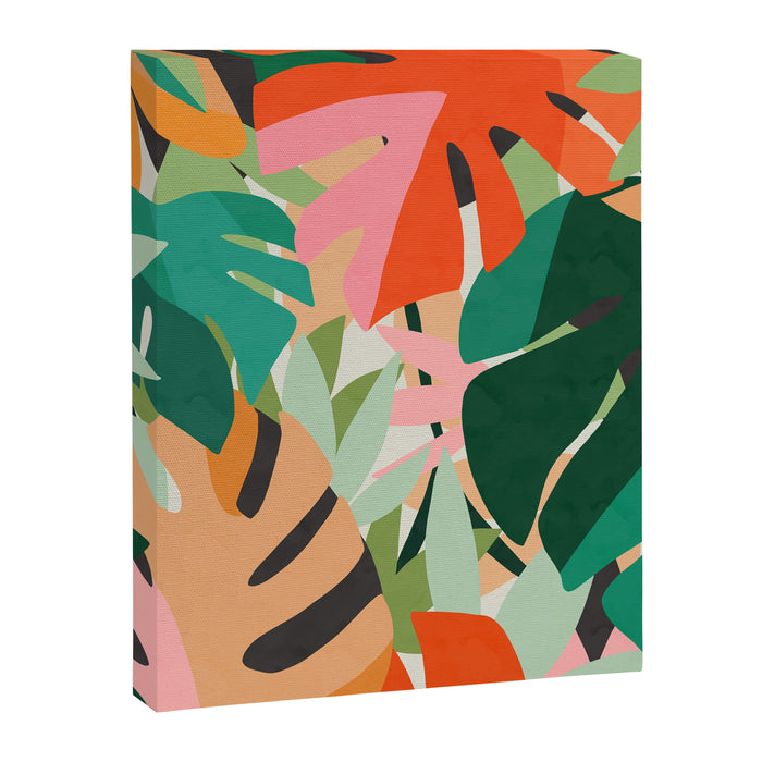 Tropical leaves in the jungle Canvas Print Gallery Image 1