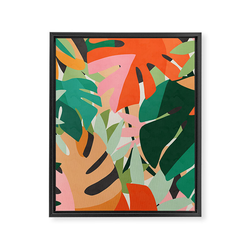 Tropical leaves in the jungle Framed Canvas Print Gallery Image 8